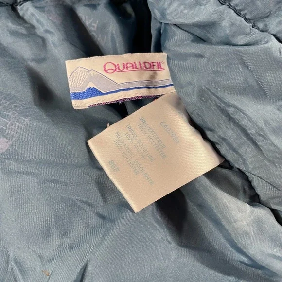 VTG The North Face Quallofil Jacket Puffer Ski Color Block Men L Fit M *Flaws - Picture 9 of 16